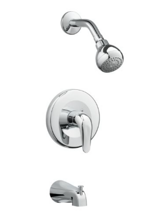 PROFLO PF7611GCP PF7611G Series Single Handle Single Function Pressure Balancing Tub and Shower Trim, Polished Chrome